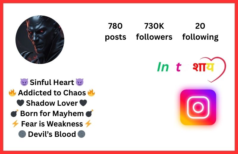 Devil Bio For Instagram For Boy