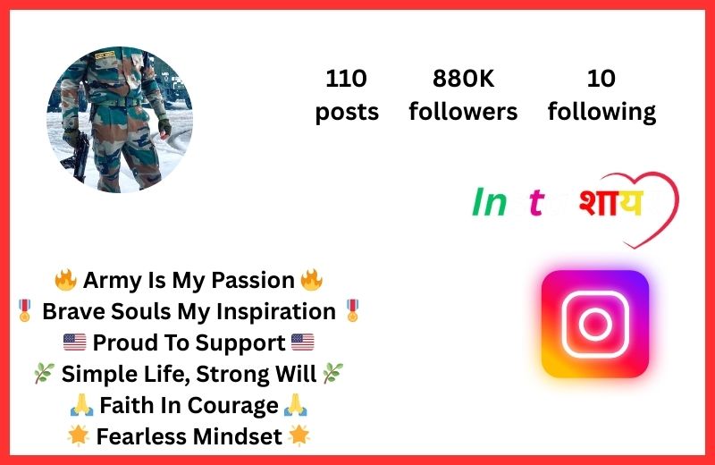 Best Army Bio For Instagram